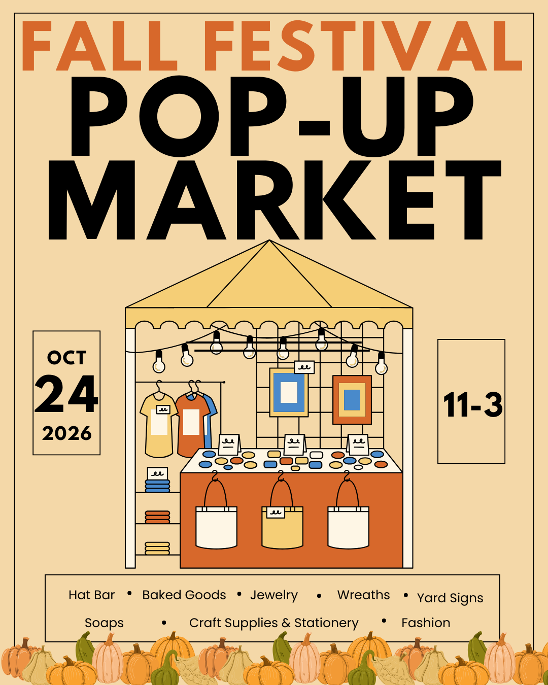2026 FALL FESTIVAL POP UP MARKET